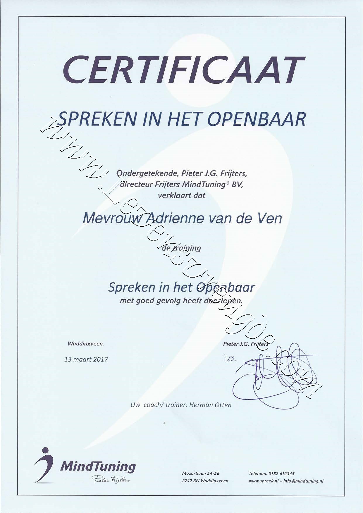 Spreken in het openbaar